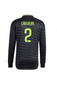 Real Madrid Daniel Carvajal #2 Fotballdrakt Tredje Klær 2022-23 Lange ermer